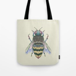 Floral Bugs - Honeybee Tote Bag