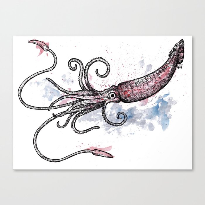 Giant Squid Canvas Print