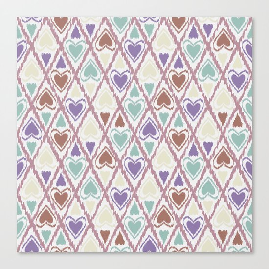 Favorite pattern . Brown and purple . Canvas Print