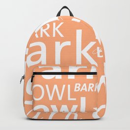 Sit Ubu, sit Backpack | Typography, Animal, Graphic Design, Pattern 