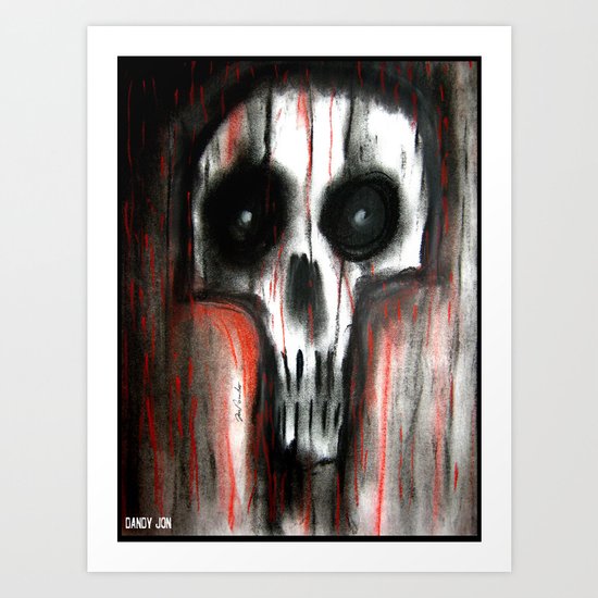 Grimly II Art Print