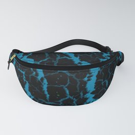 Cracked Space Lava - Sky Blue Fanny Pack