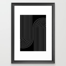 Minimal Line Curvature II Framed Art Print
