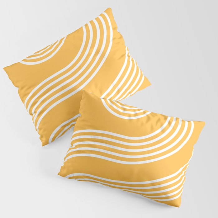 Curves - Yellow Pillow Sham