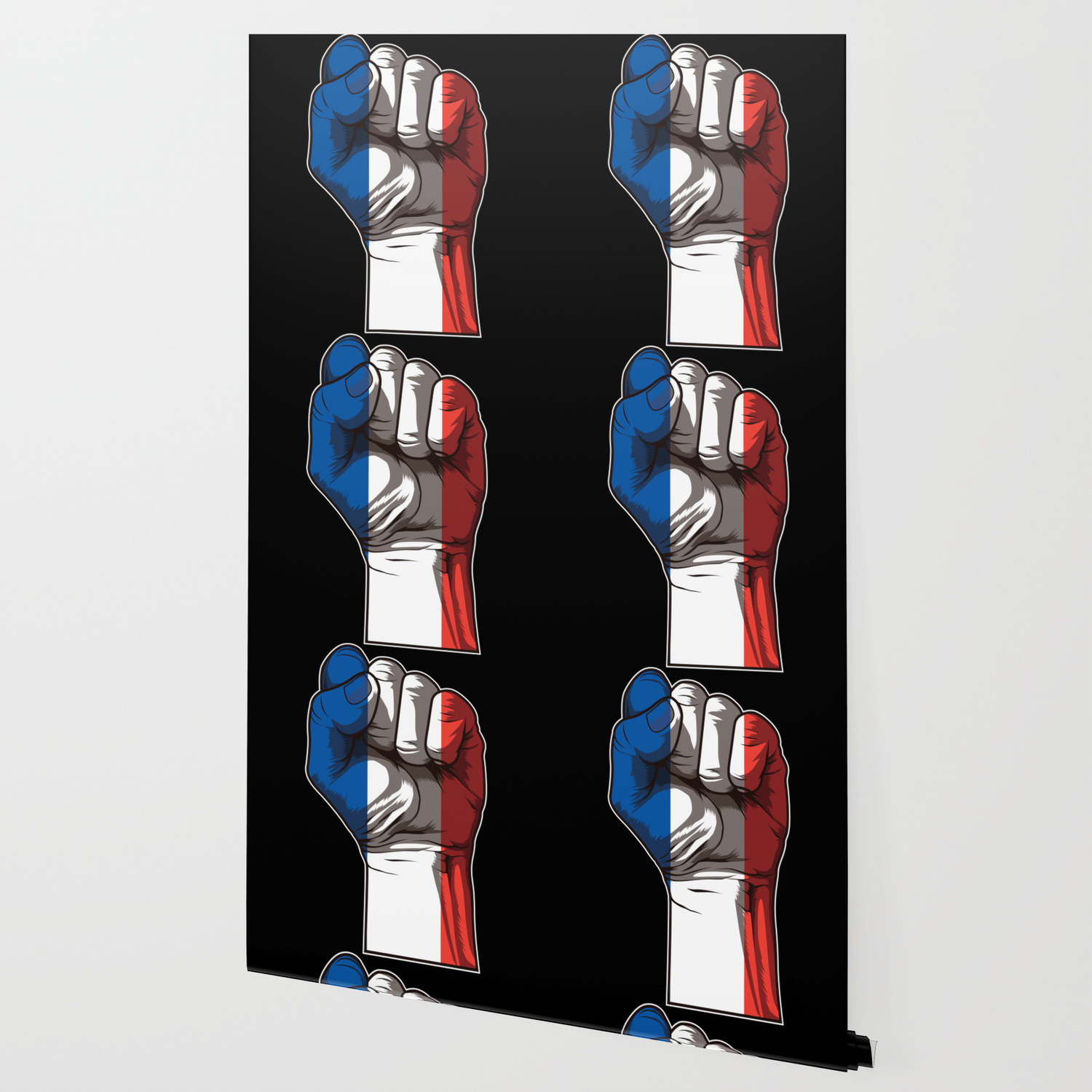 Raised Fist For France French Flag Wallpaper By Anziehend Society6