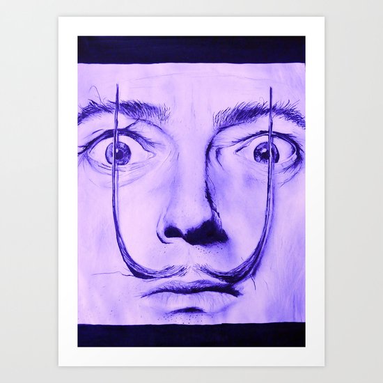 Purple Dali Art Print