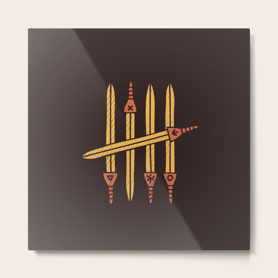 Five Metal Print