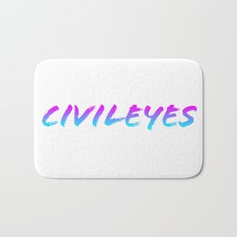 Civil Eyes (color) Bath Mat