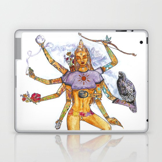 Modern Goddess Tools - Sexy Eight Armed Blonde Laptop & iPad Skin
