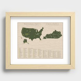US National Parks - Kentucky Recessed Framed Print