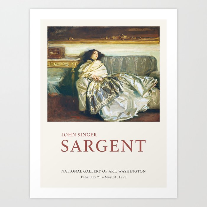 John Singer Sargent Art Exhibition Print Art Print