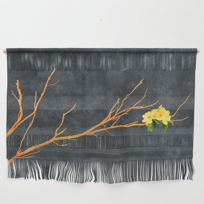 Florescentia | Gold on a Tree Wall Hanging