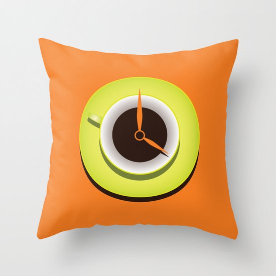It's Coffee Time Throw Pillow