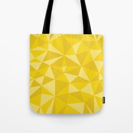 Yellow Triangle Pattern Tote Bag