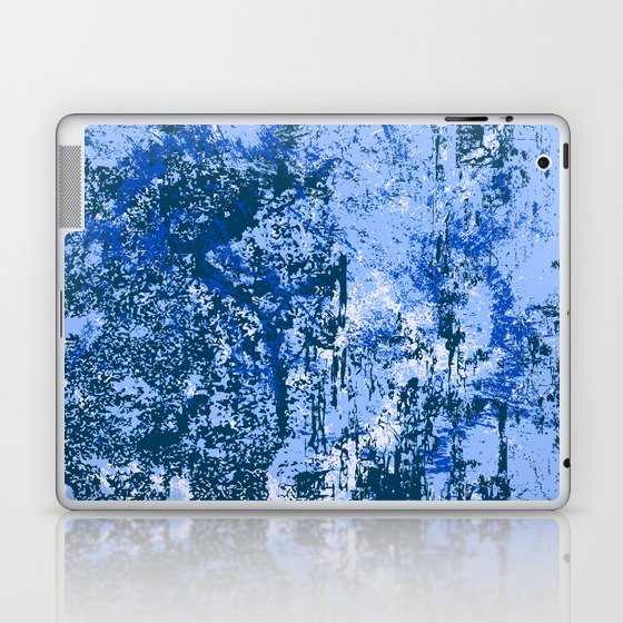 Abstract Dark Blue and Light Blue Background. Laptop & iPad Skin
