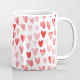 Watercolor heart pattern perfect gift to say i love you on valentines day Mug