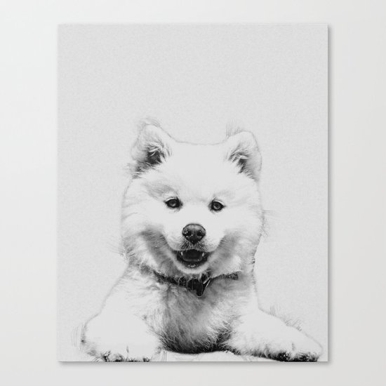 Minimalist Dog Canvas Print