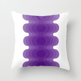 Violet Echoes Throw Pillow