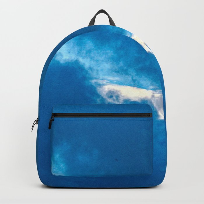 Sky Light Blue Clouds Cloudscape Skyscape View Backpack