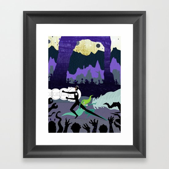 Power Couple Framed Art Print