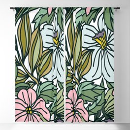 Lovely Vintage Flowers Blackout Curtain