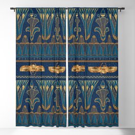 Amazing Golden Egypt Design Pattern Blackout Curtain