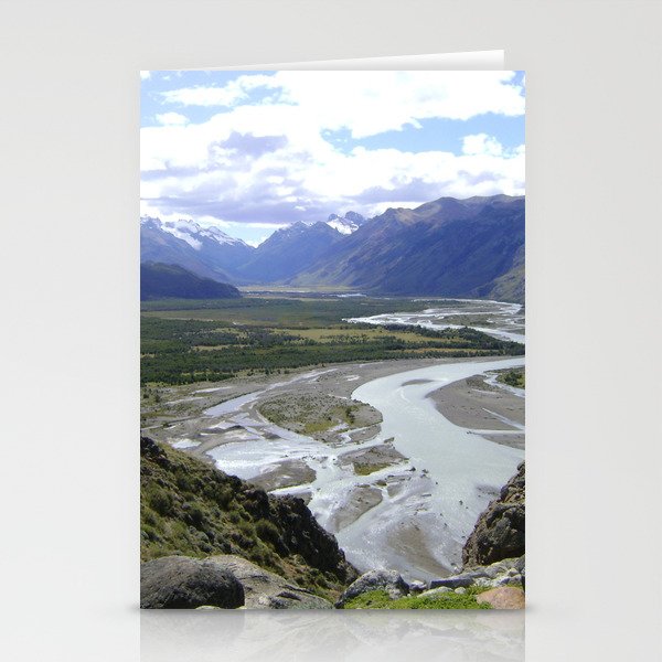 Argentina Photography - Las Vueltas River Going Between The Mountains Stationery Cards