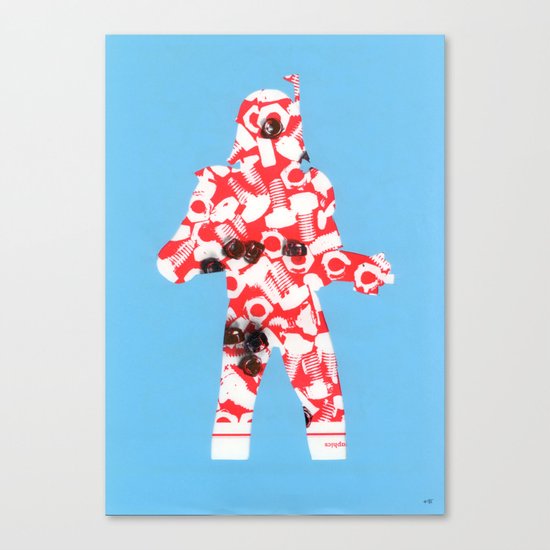 Cut StarWars - Version Rote Mutter Canvas Print