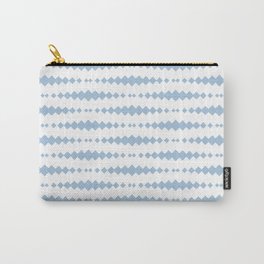 Pale Blue Geometric Horizontal Striped Pattern Carry-All Pouch | Pastel, Abstract, Illustration, Line, Vector, Babyblue, Seamless, Lines, Stripe, Pale 