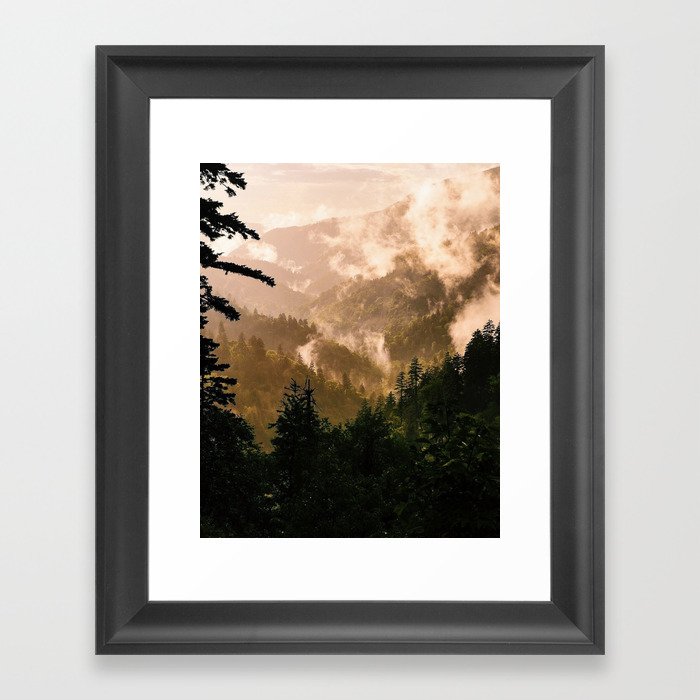 Smoky Mountain Sunset II Framed Art Print