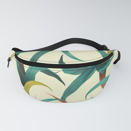Tropical seamless pattern with jungle plants Fanny Pack