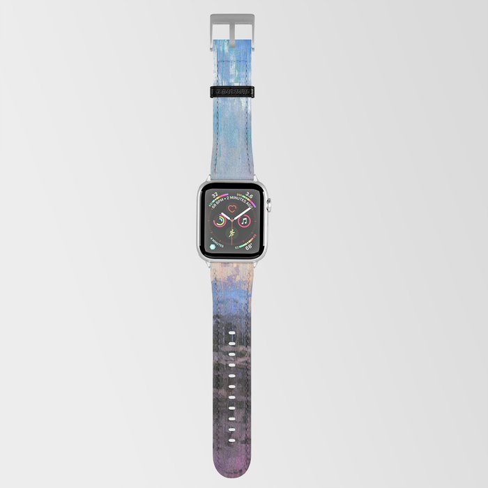 Prismatic Daybreak Showers Abstract Drip Paint Landscape Apple Watch Band