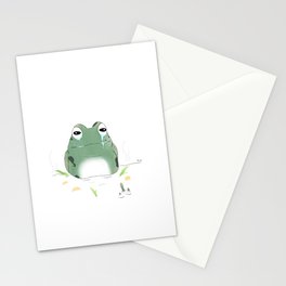 Crying frog Stationery Card