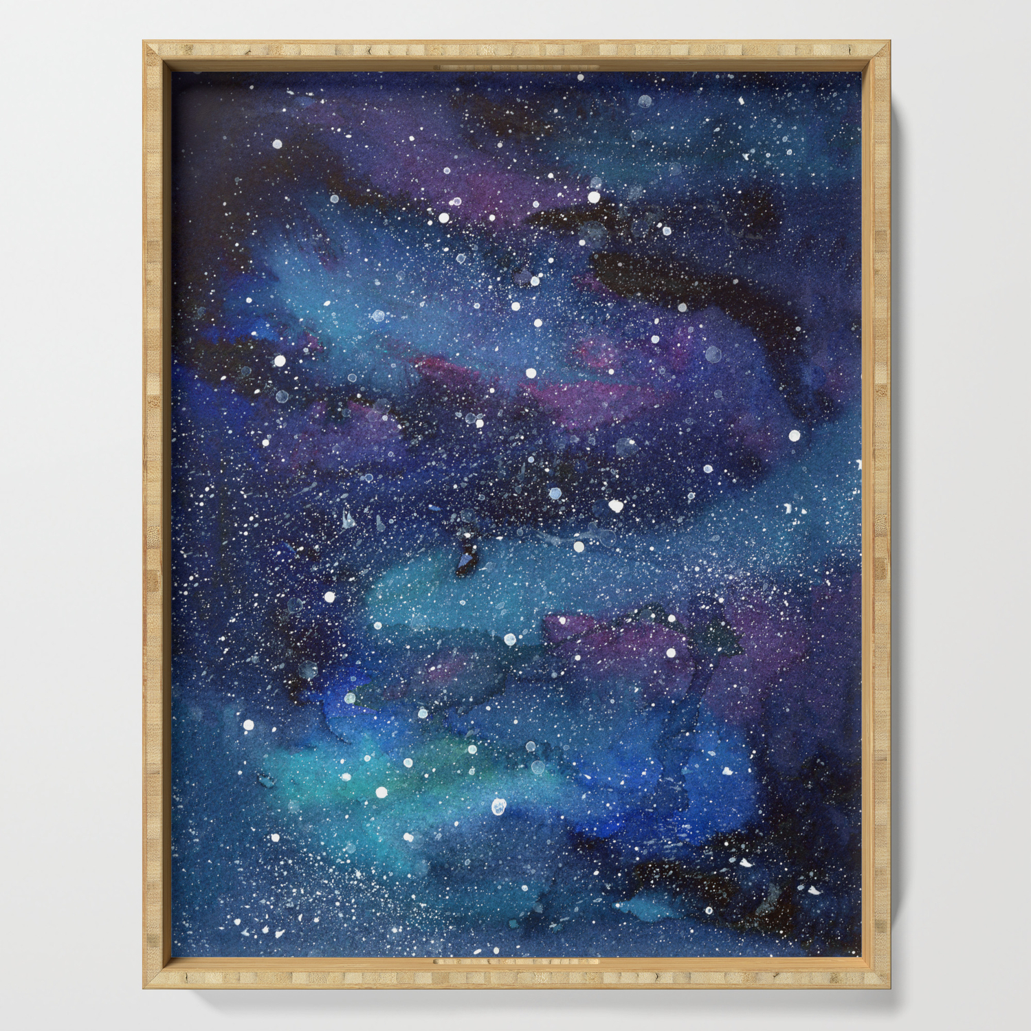 Galaxy Space Painting Stars Cosmic Universe Nebula Art Serving