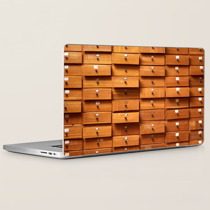 Wooden Cabinet With Drawers Laptop Ipad Skin By Skleznev Society6