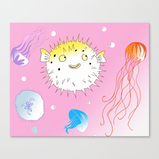 Little Fugu Canvas Print