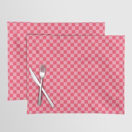 Pink Checkerboard Placemat