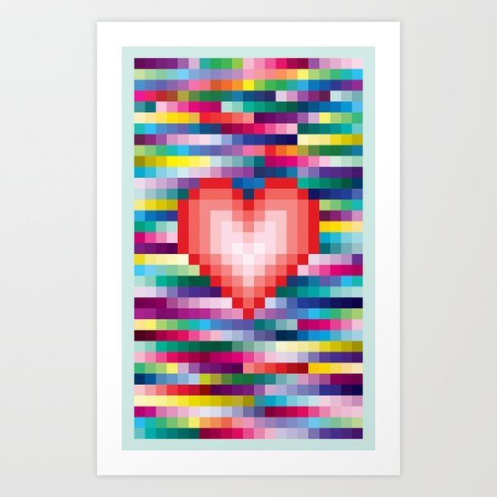 Mega ☐ Love Art Print