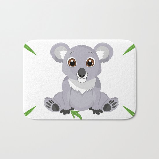 Cute Little Koala Bear Bath Mat