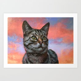 Cute Cat Art Prints Society6