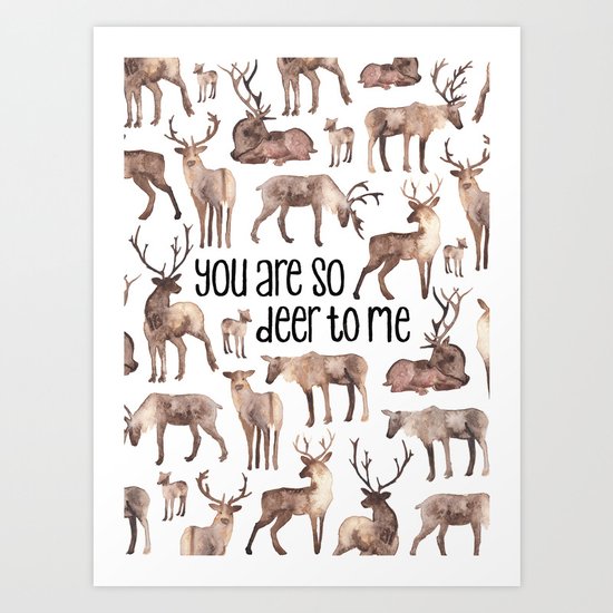 Deer Art Print