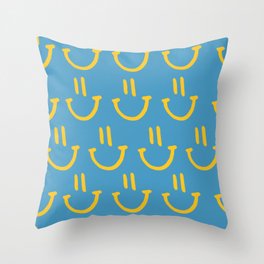 Smile Pattern - Sourface Pattern Design Throw Pillow