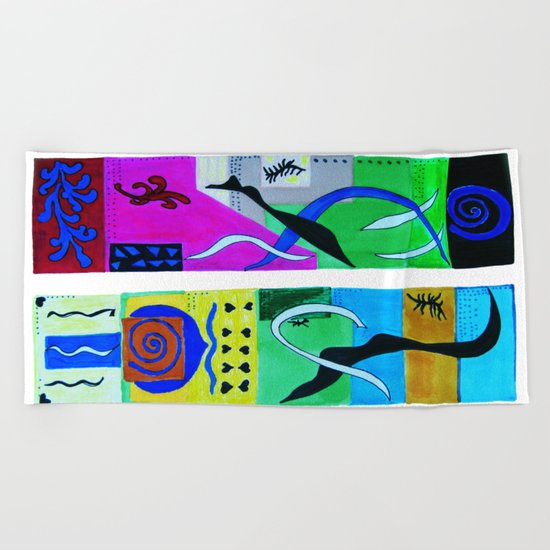 inspiration from Matisse Beach Towel