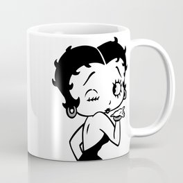 Betty Boop Tease Kiss (Black & White) Coffee Mug
