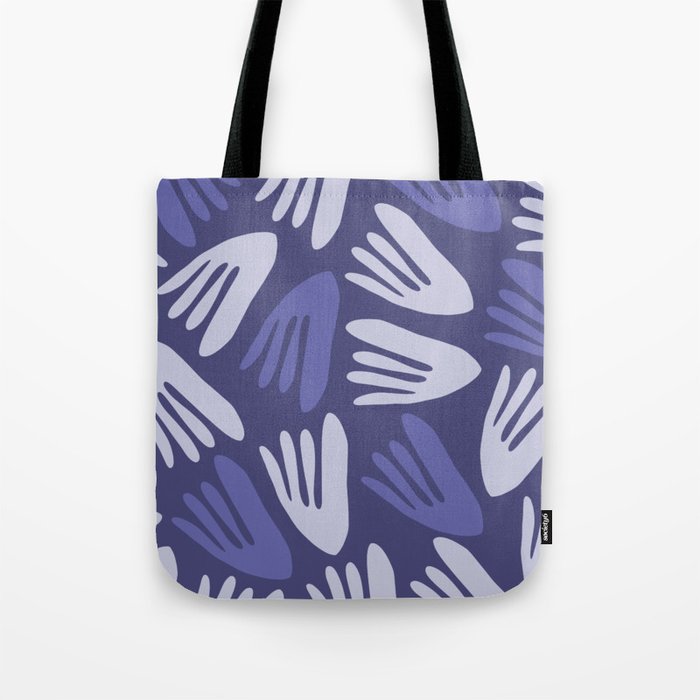 Big Cutouts Papier Découpé Abstract Pattern in Purple and Lavender Tote Bag