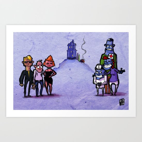 Use Verb on Noun #13: Maniac Mansion Art Print