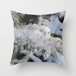 Winter Pine Tree Throw Pillow
