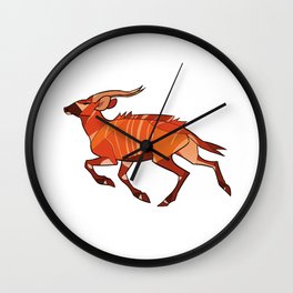 Bongo Antelope Wall Clock