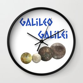Galileo Galilei Jupiter Moons Wall Clock