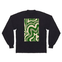 26 Abstract Swirl Shapes 220711 Valourine Digital Design Long Sleeve T-shirt